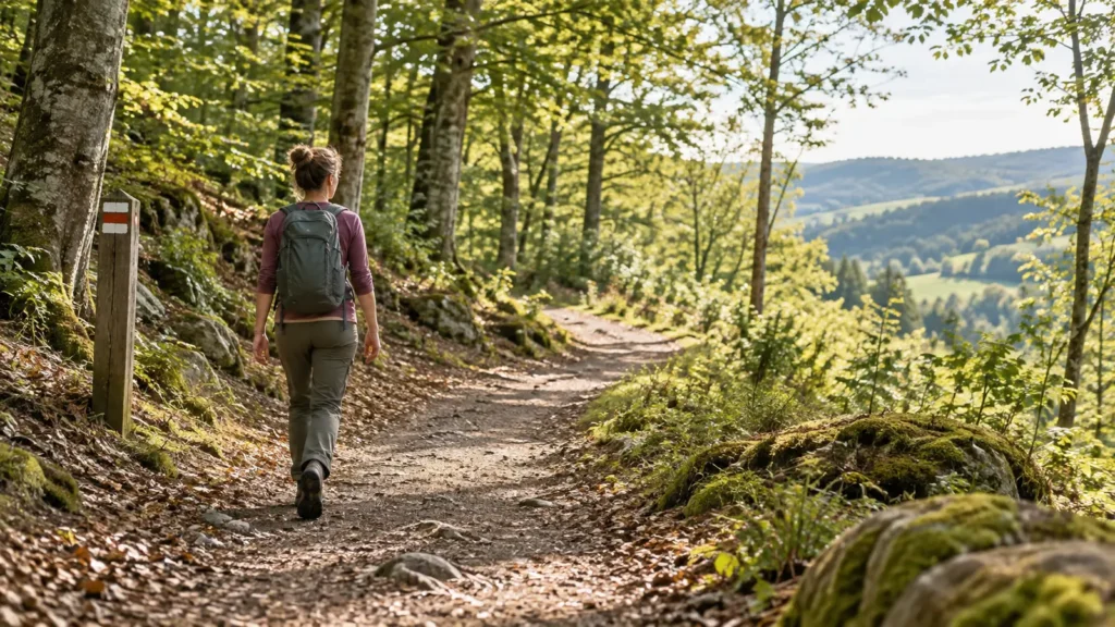Wanderin im Wald